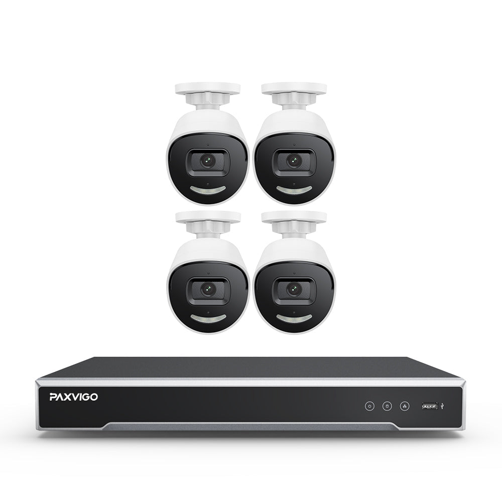 EPK800 | 8-Channel 4K PoE NVR Security System, 3840×2160@25 fps, 1/1.8" Progressive Scan CMOS, Strobe & Siren Alarm, Two-Way Audio, AI Person & Vehicle Detection, IP67, H.265+