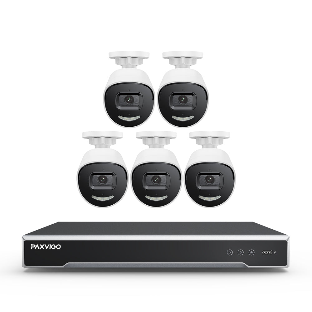 EPK800 | 8-Channel 4K PoE NVR Security System, 3840×2160@25 fps, 1/1.8" Progressive Scan CMOS, Strobe & Siren Alarm, Two-Way Audio, AI Person & Vehicle Detection, IP67, H.265+