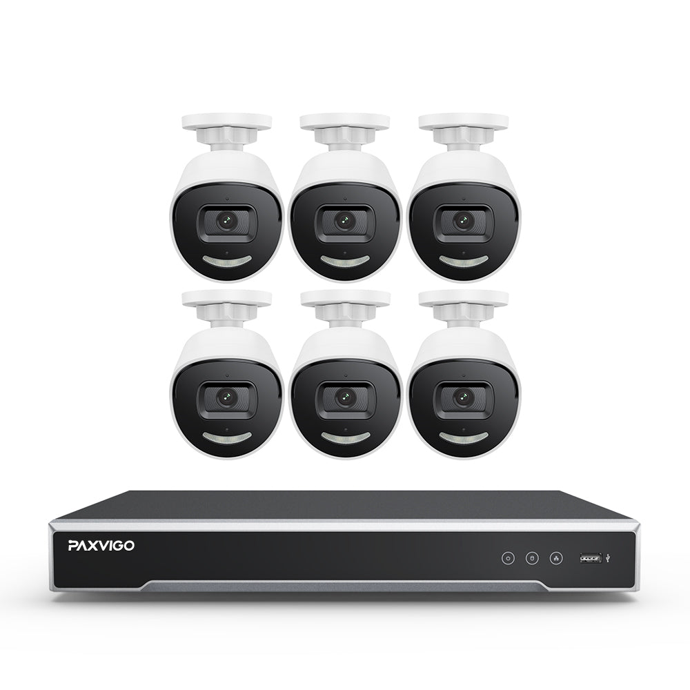 EPK800 | 8-Channel 4K PoE NVR Security System, 3840×2160@25 fps, 1/1.8" Progressive Scan CMOS, Strobe & Siren Alarm, Two-Way Audio, AI Person & Vehicle Detection, IP67, H.265+